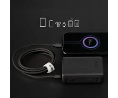 SBS TECABLETISSUETCK USB-C – USB-C 1.5m 60W pintas kabelis – juodos spalvos