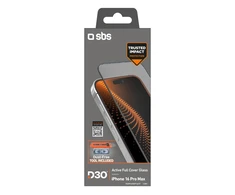 SBS apsauginis stiklas with D3O technology with applicator skirtas iPhone 16 Pro Max