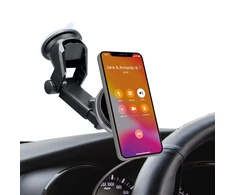 SBS TESUPMAGEXTWIR15W Telescopic Išmanusis telefonas Holder with Wireless Charger, MagSafe Compatible, for Windshield and Dashboard – Juodas