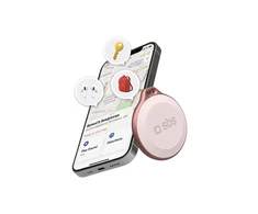SBS Track My Circle Atsparus vandeniui IP65 Locator Compatible with Apple Find My – rožinės spalvos