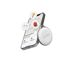 SBS Track My Circle Atsparus vandeniui IP65 Locator Compatible with Apple Find My – Baltas