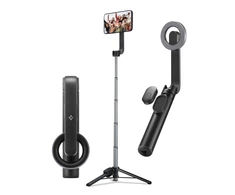Spigen S570W MagSafe Bluetooth Selfie Stick Tripod – Išmanusis telefonas stand / selfie stick holder Juodas