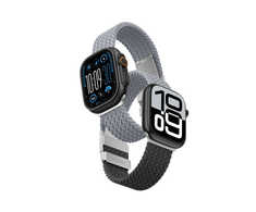 Set of 2 AmazingThing Blend Band for Apple Watch 45/46/49mm – Pilkas-Juodas/Pilkas