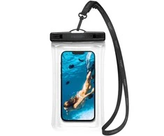 SPIGEN A610 UNIVERSALUS VANDENiui atsparus plūduriuojantis dėklas CRYSTAL CLEAR