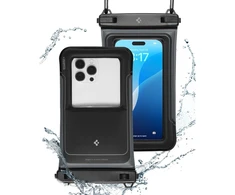 „Spigen A611P“ 2 vnt. vandeniui atsparių dėklų pakuotė – matinis juodas