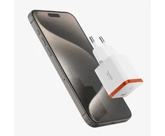 Spigen ArcStation Essential EE301EU – Wall Charger USB-C PD + QC3.0 30W (Baltas)
