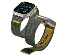 Žalia apyrankė Apple Watch 6 / 7 / 8 / 9 / 10 / SE / Ultra 1 / 2 ( 44 / 45 / 46 / 49 mm) laikrodžiui „Spigen Athlex Air”