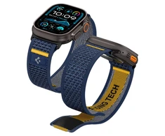 Mėlyna apyrankė Apple Watch 6 / 7 / 8 / 9 / 10 / SE / Ultra 1 / 2 ( 44 / 45 / 46 / 49 mm) laikrodžiui „Spigen Athlex Air”