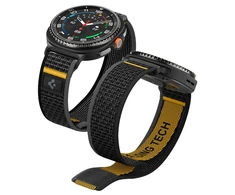Spigen Athlex Air aktyvus dirželis, juodas - Samsung Galaxy Watch 8 46 mm/44 mm/40 mm