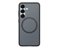 Spigen Capella GP-FPS931PGBJW silikoninis dėklas su MagFit Magnetic Ring skirtas Samsung Galaxy S25 – juodos spalvos