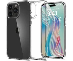 Spigen Crystal Hybrid, crystal dėklas telefonui skaidrus – Apple iPhone 15 Pro Max
