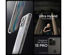 Spigen CRYSTAL Hybrid Apple iPhone 15 Pro – dėklas telefonui skaidrus