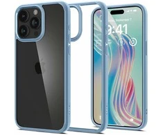 Spigen Crystal Hybrid, sierra dėklas telefonui mėlynos spalvos – Apple iPhone 15 Pro Max
