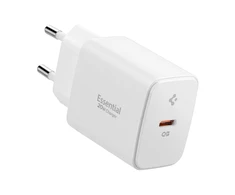 Spigen Essential EE201EU USB-C 20W Wall Charger - Baltas