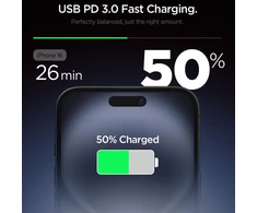 Spigen Essential EE201EU USB-C 20W Wall Charger - Baltas