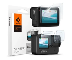 Apsauginis stiklas GOPro HERO 9 / 10 / 11 / 12 Spigen Glas.tr Slim + Film 2-Set skaidrus