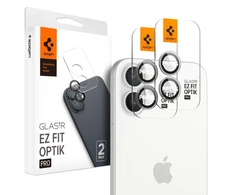 Spigen Glas.tR EZ Fit Optik Pro apsauginis stiklas skirtas Apple iPhone 16 / 16 Plus / 17 camera (2 vnt.)