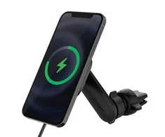 Spigen ITS12W Onetap Magnetic Magsafe Vent automobilinis įkroviklis juoda