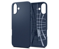 Dėklas Spigen Liquid Air, navy mėlynas - iPhone 16 Plus
