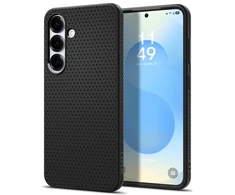 Spigen dėklas LIQUID AIR skirtas Samsung Galaxy S25 matte juodos spalvos
