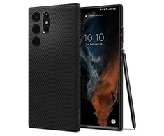 Spigen Liquid Air dėklas skirtas Samsung Galaxy S22 Ultra, spalva - Matte Black
