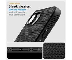 „Spigen Liquid Air MagSafe“ dėklas, skirtas iPhone 16e / 17e – matinis juodas