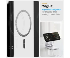 „Spigen Liquid Air MagSafe“ dėklas, skirtas iPhone 16e / 17e – matinis juodas