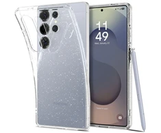 Dėklas Spigen skystųjų kristalų „Samsung Galaxy S25 Ultra“ – skaidrūs blizgučiai