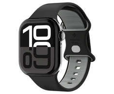Juoda apyrankė Apple Watch 6 / 7 / 8 / 9 / 10 / SE / Ultra 1 / 2 (44 / 45 / 46 / 49 mm) laikrodžiui „Spigen Nano Pop”