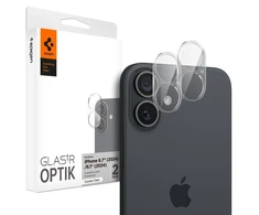 Apsauginis stiklas kamerai Apple iPhone 16 / Apple iPhone 16 Plus Spigen Optik Glas.tr kameros apsauga 2 vnt. Crystal Clear