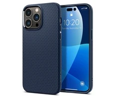 Dėklas Spigen Liquid Air, navy mėlynas - iPhone 14 Pro
