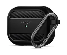 „Spigen Rugged Armor“ apsauginis dėklas, skirtas „AirPods Pro“, juodas