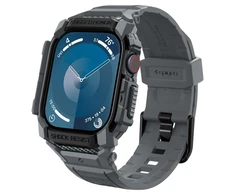 Dėklas Apyrankė Apple Watch 10 (46mm) Spigen Rugged Armor „Pro” dark pilka