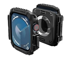 Dėklas Apple Watch 10 (42mm) Spigen Rugged Armor Matte juodas