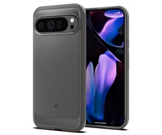 Google Pixel 9 PRO XL Spigen Rugged Armor Marble dėklas telefonui pilkos spalvos