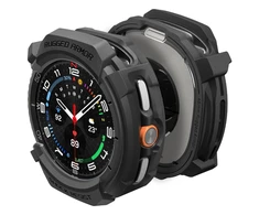 „Spigen Rugged Armor“, matinis juodas - „Galaxy Watch 8 Classic“ (46 mm)