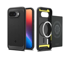 Spigen Rugged Armor Mag MagSafe dėklas, skirtas Google Pixel 9A – Matinis Juodas