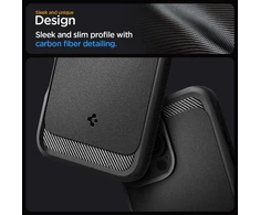Dėklas Spigen Rugged Armor MagSafe do Apple iPhone 16 Pro Max – dėklas telefonui juodos spalvos