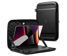 Spigen Rugged Armor Pro, juodos spalvos – MacBook Pro 16″ M4 2024/M3 2023/M2 2023/M1 2021