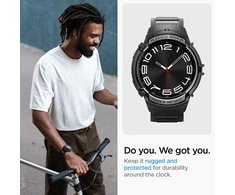 Spigen Rugged Armor Pro, juodos spalvos – Samsung Galaxy Watch6 Classic 47mm