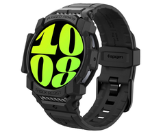Spigen Rugged Armor Pro – Strap + Case for Samsung Galaxy Watch 7 40 mm (Matte Juodas)