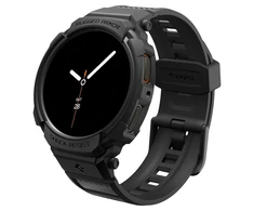 „Spigen Rugged Armor Pro“, matinis juodas - „Galaxy Watch 8“ (44 mm)