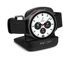 Naktinis įkrovimo stovas Spigen S353, skirtas Samsung Galaxy 5/5 Pro, Juodos spalvos