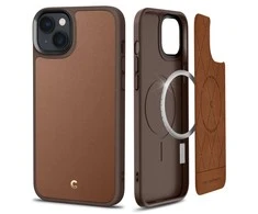 Spigen Cyrill Kajuk Mag MagSafe Apple iPhone 14 Plus dėklas telefonui rudos spalvos