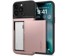 Dėklas Spigen Slim Armor CS, rose auksinis – Apple iPhone 15 Pro Max