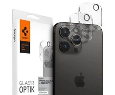 Spigen fotoaparato apsauga iPhone 14 Pro 6,1 / Pro Max 6,7 Optik.TR Camera Protector 2 vnt. Crystal permatomas