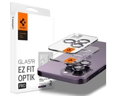 Spigen Glass EZ Fit Optik Pro 2 Pack, deep violetinė – Apple iPhone 14 Pro/Apple iPhone 14 Pro Max