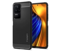 Dėklas Spigen Rugged Armor, matte juodas - Xiaomi POCO F4/Redmi K40S