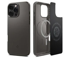 Spigen plonas „MagSafe“ dėklas, skirtas „iPhone 16 Pro“, grafito spalvos