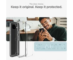 „Spigen Ultra Hybrid“ dėklas, skirtas „Google Pixel 9A“ – skaidrus